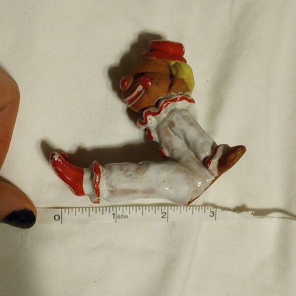 Vintage Set of Six Napcoware Clay Clown Figurines - Picture 14 of 16